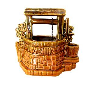 Vintage McCoy Pottery Wishing Well Planter